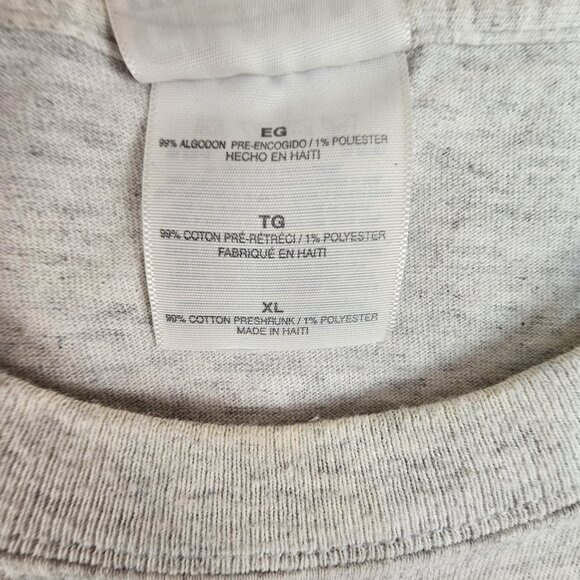 90s Ugly Mug T Shirt Cape May, NJ Gray Mens Large Heavy Cotton Gildan Beer Pub - Picture 8 of 13